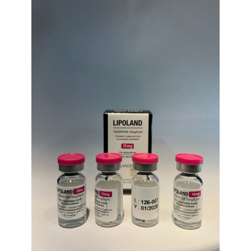 Tirzepatida Lipoland 15MG / 0.5ML - 4 Frascos